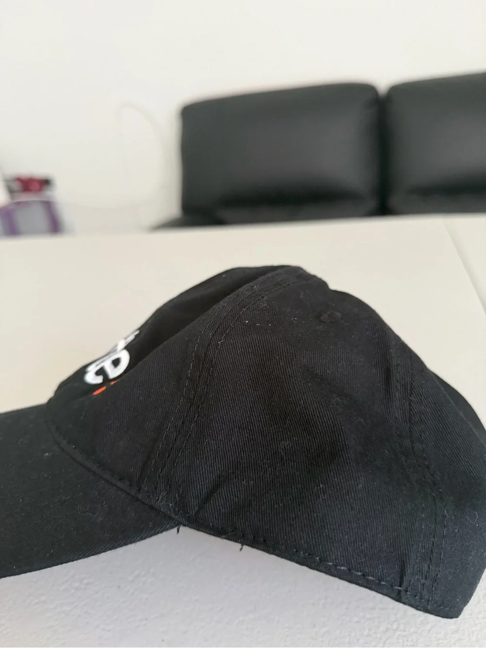 NFTE Black Embroidered Logo Baseball Cap Adjustable